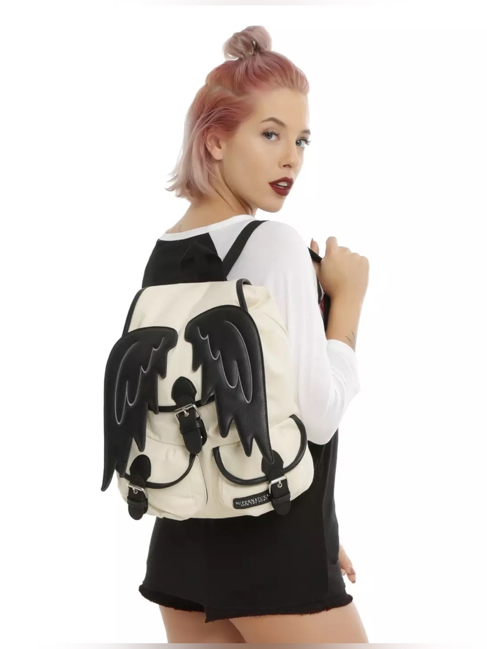 Supernatural Castiel Wings Slouch Backpack
Canvas slouch backpack